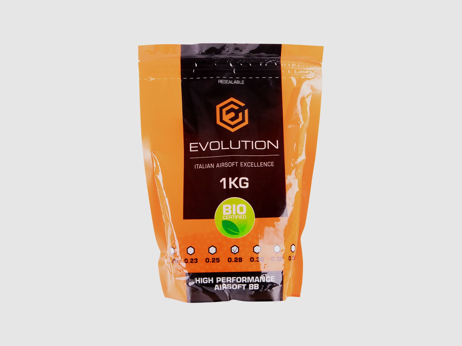 Evoluzione Pallini Airsoft BIO ad Alte Prestazioni 6mm 0,28g 3.570 pezzi