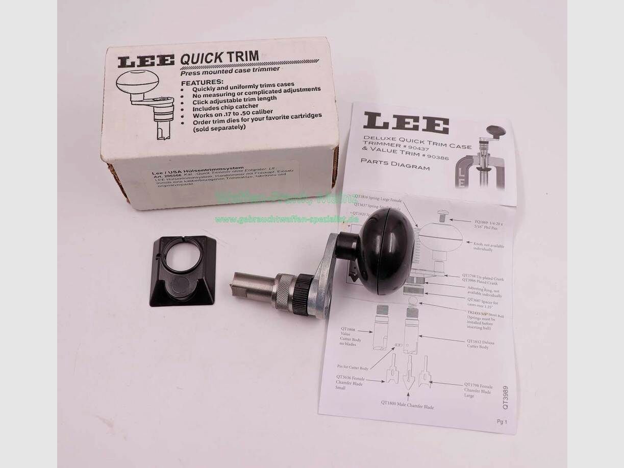 Lee / USA case trimming system