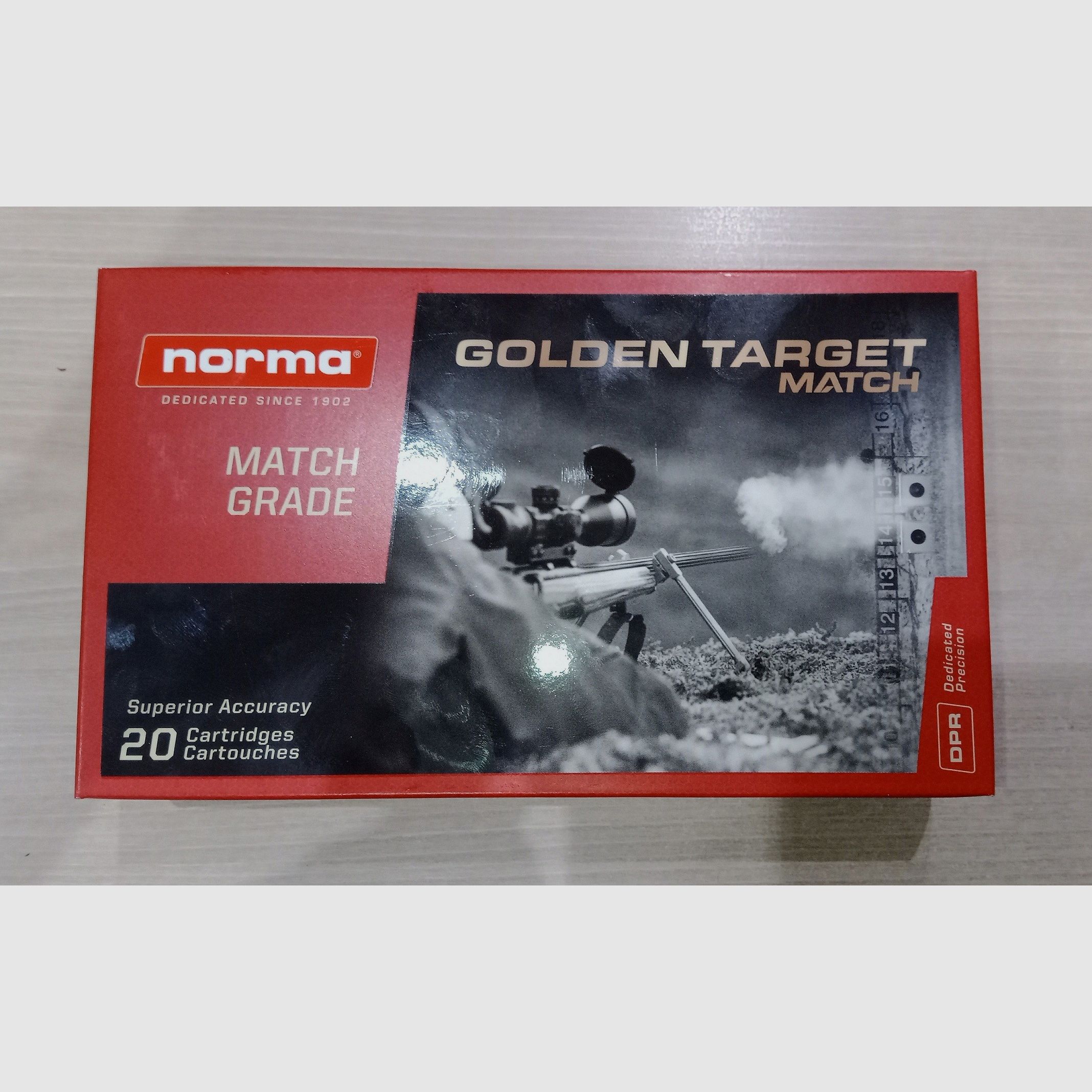 NORMA .338 LAPUA MAG GOLDEN TARGET 16,2g/250GR, Bild 2 von 3