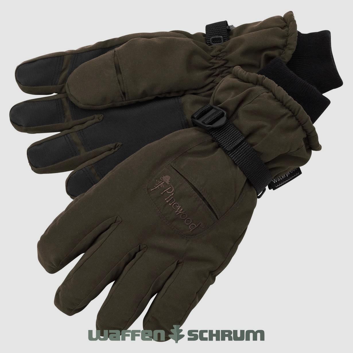 Pinewood Handschuh mit Membrane Suede Brown