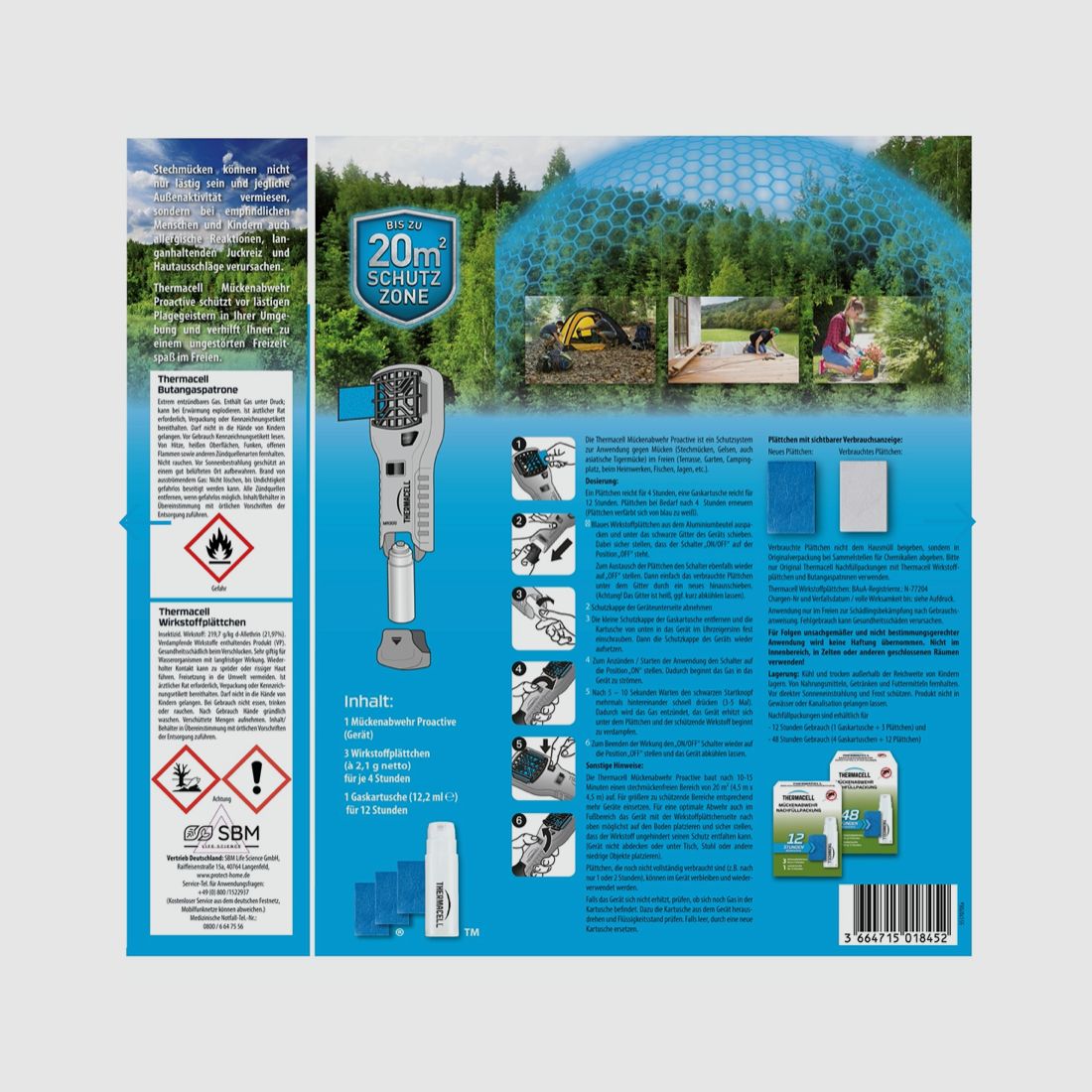 THERMACELL 86600492 Muggenbestrijding MR300 Proactief Zwart