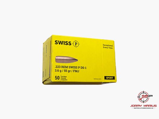 .223 Rem RUAG Swiss P 3.6g 55gr FMJ
