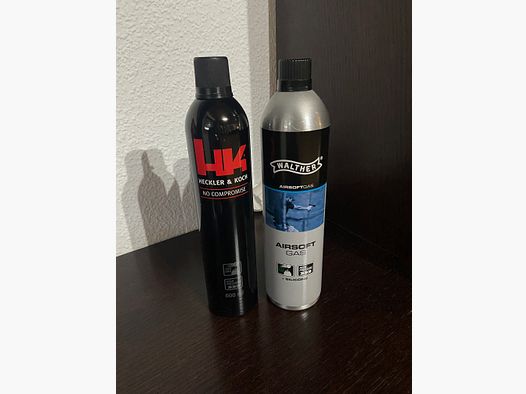 Gas de softair de Walther y Heckler & Koch NUEVO sin usar/sin abrir