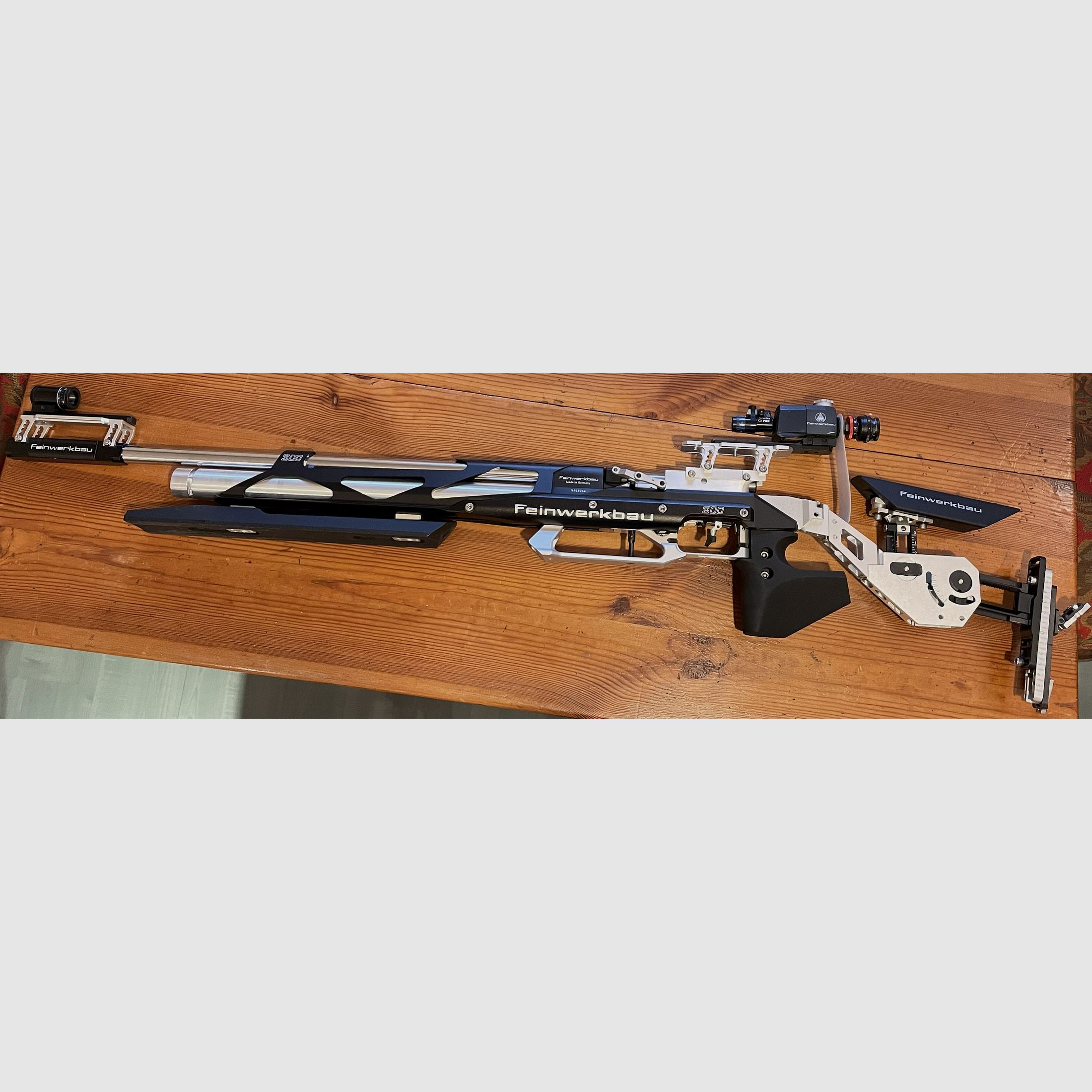 Luftgewehr Feinwerkbau LG800X Auflage Alu schwarz