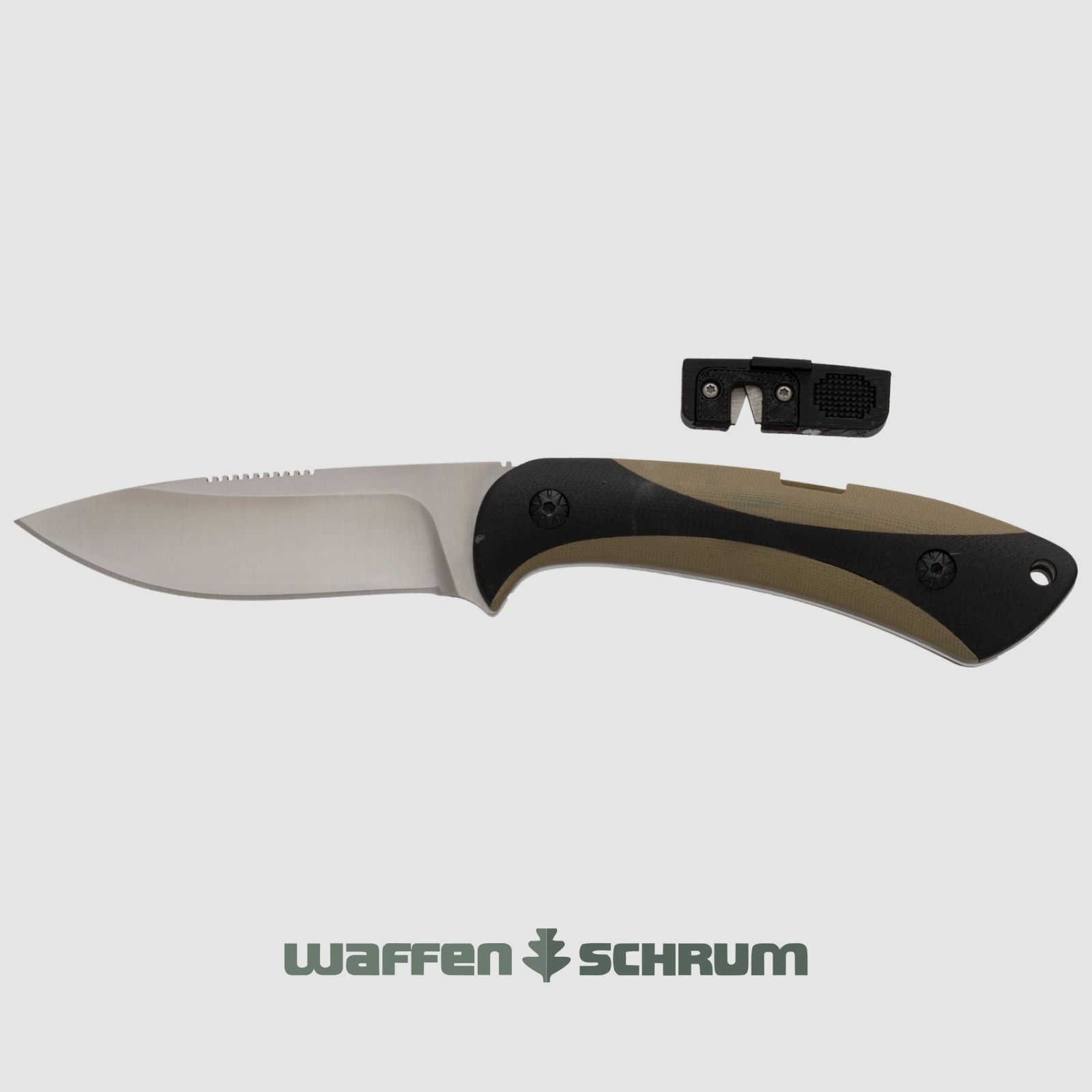 Cuchillo de caza Browning Steel Sharp con funda de Cordura - Módulo de afilado