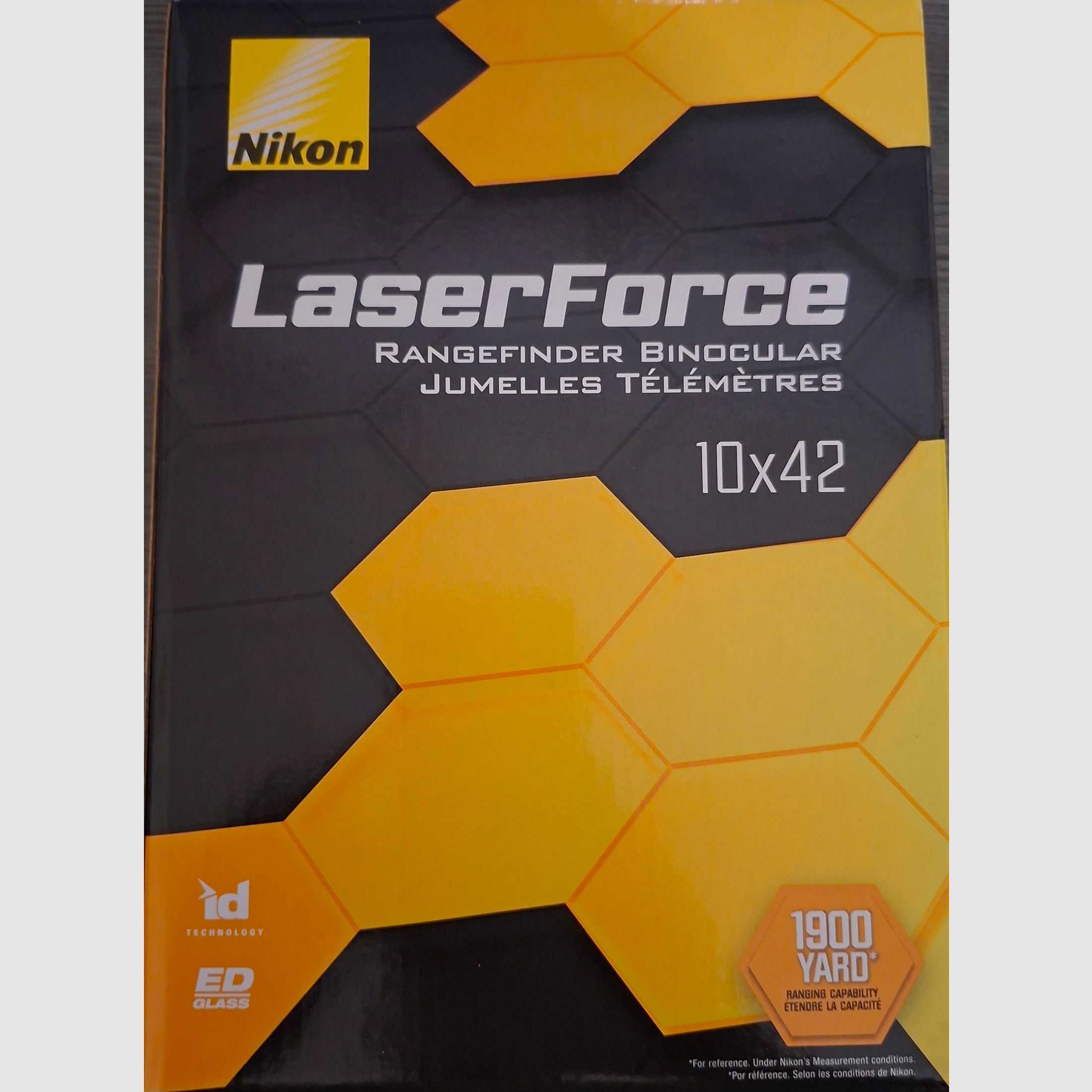 Nikon Laser Force 10x42, misuratore di distanza, binocolo, come nuovo, 
