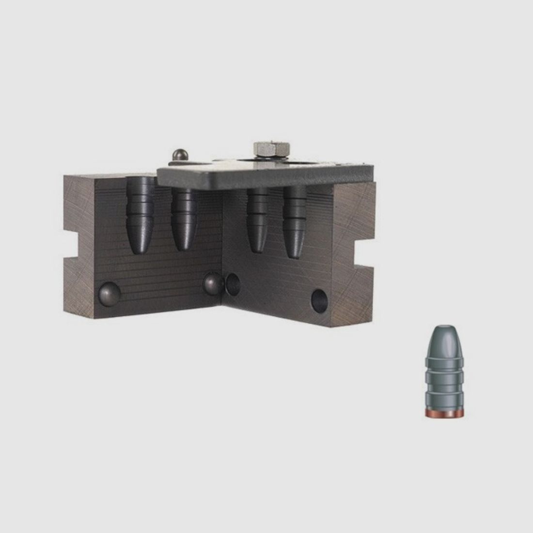 Stampo per fusione doppio RCBS .358 / 9,1 mm 180 gr / 11,7 g silhouette 357-180-SIL proiettili a testa piatta rotonda con gas check .358