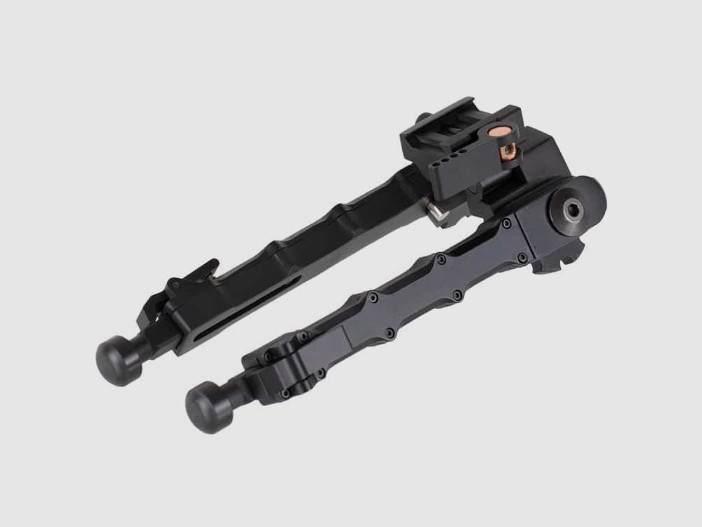 DELTA SIX Paintball/Airsoft Automatic Bipod Two-legged for 20mm Weaver Rail (5-fold adjustable)