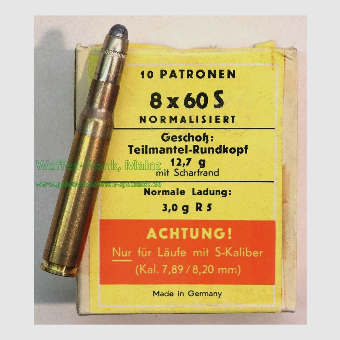 DWM, Karlsruhe cartucce per fucile 8x60S (Mag.)