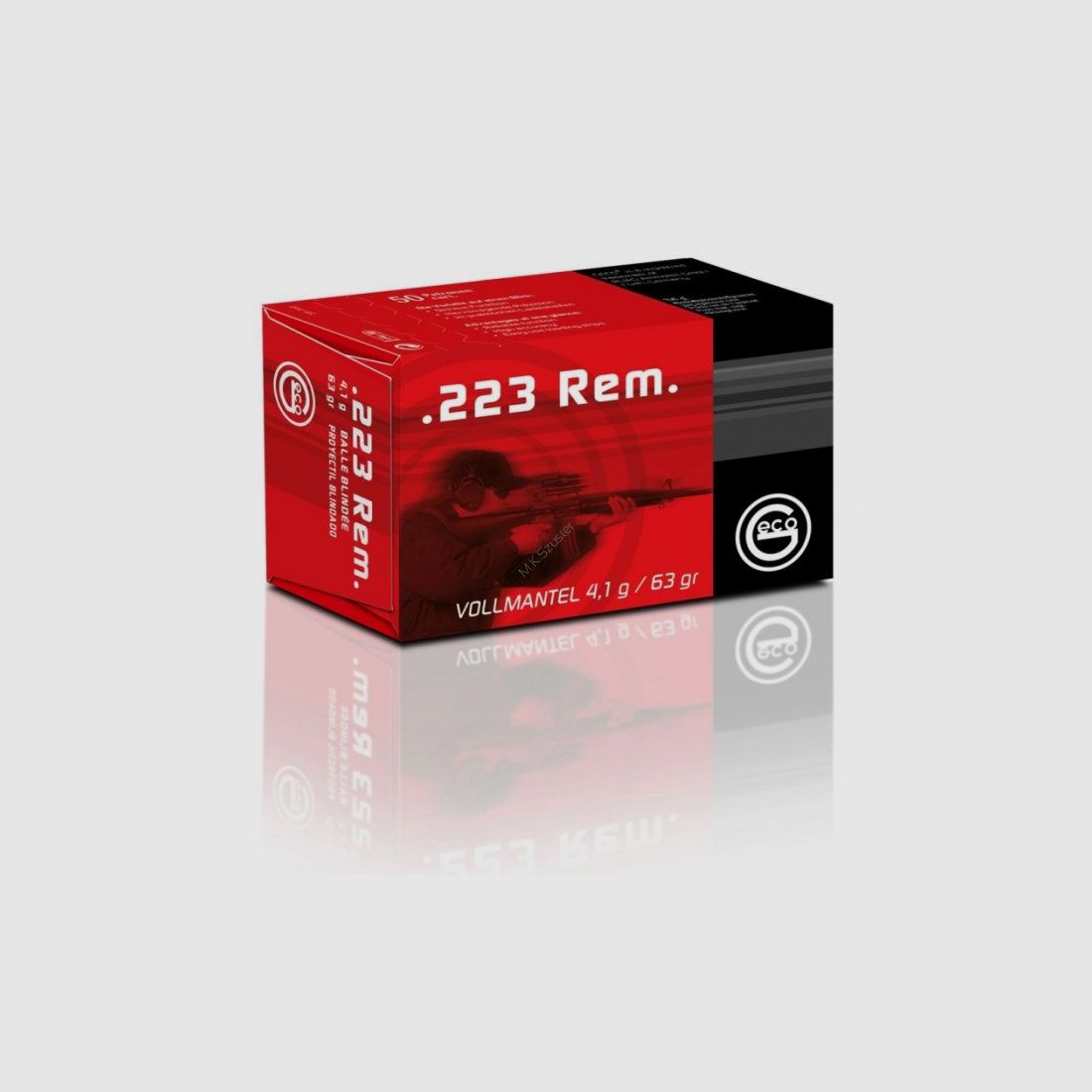Geco Target .223 Rem. TM 4,1 g (50 pezzi), immagine 1 di 2