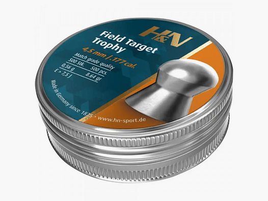 TROFEO DE DIABOLOS H&N FIELD TARGET 4,5 MM - 8,64 GR. / 0,56 G. - 500 PIEZAS