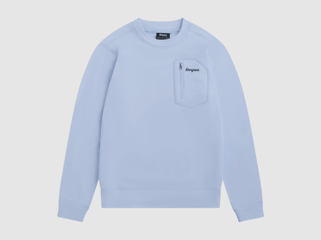 Bergans Midtli Midlayer Sweatshirt Women Cool Blue M