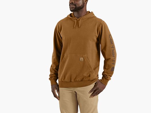 Carhartt Durham Garment Dyed Logo Sweatshirt Mężczyźni Carhartt Brązowy M