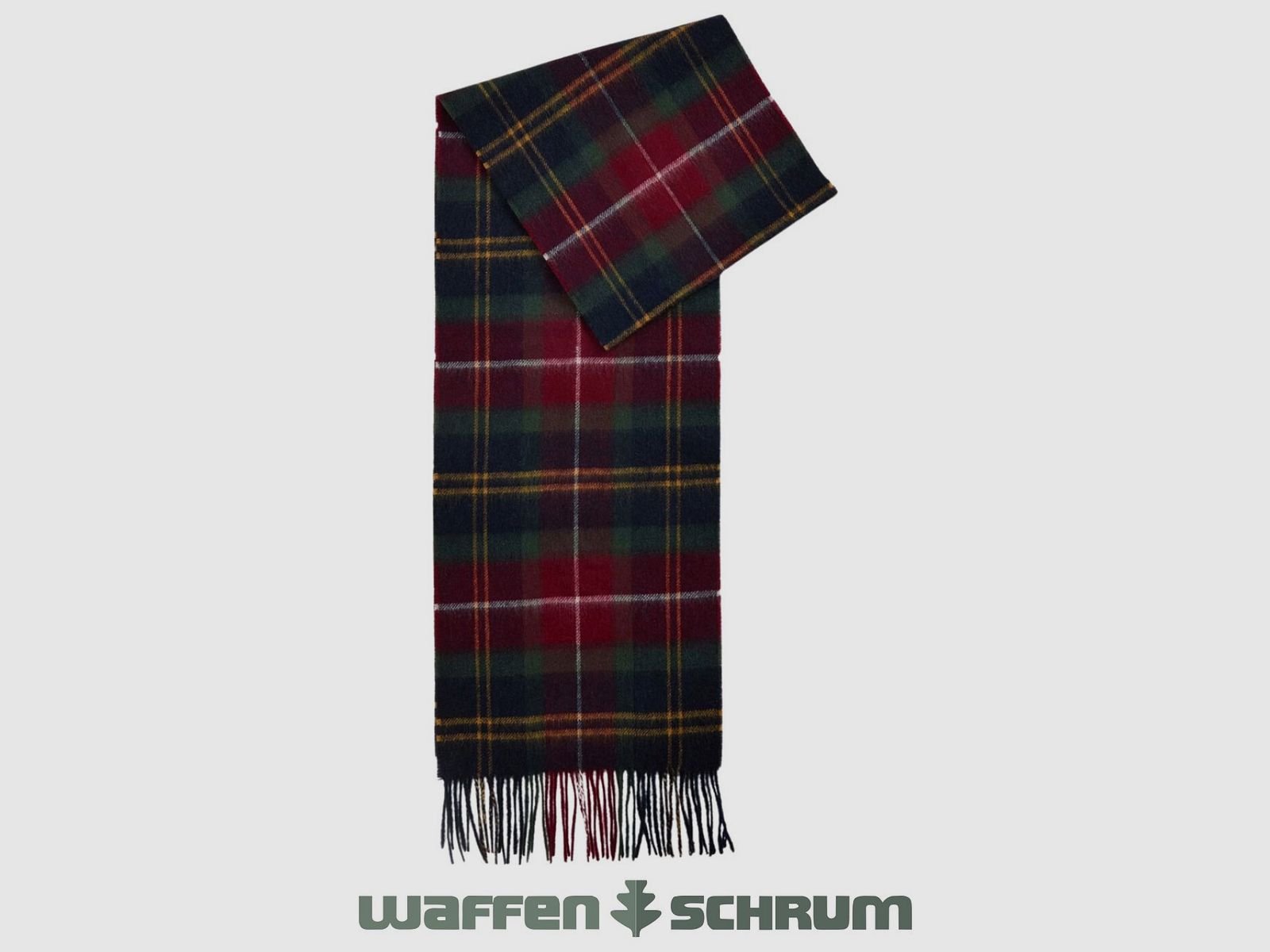 Barbour Schal Chasmere Wool Winterberry Tartan