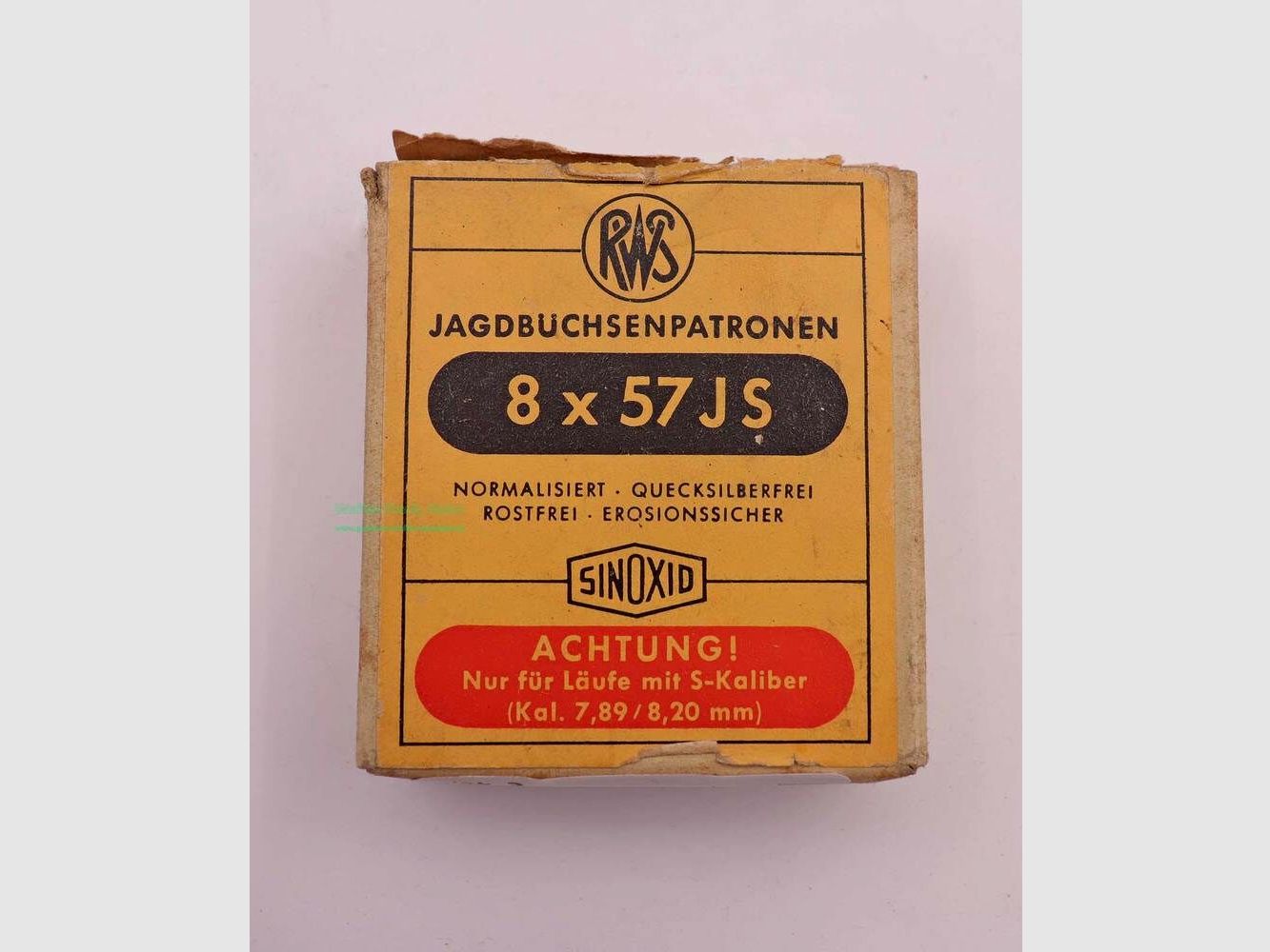 RWS (WZd.Fa.Rottweil) Büchsenpatronen 8x57JS