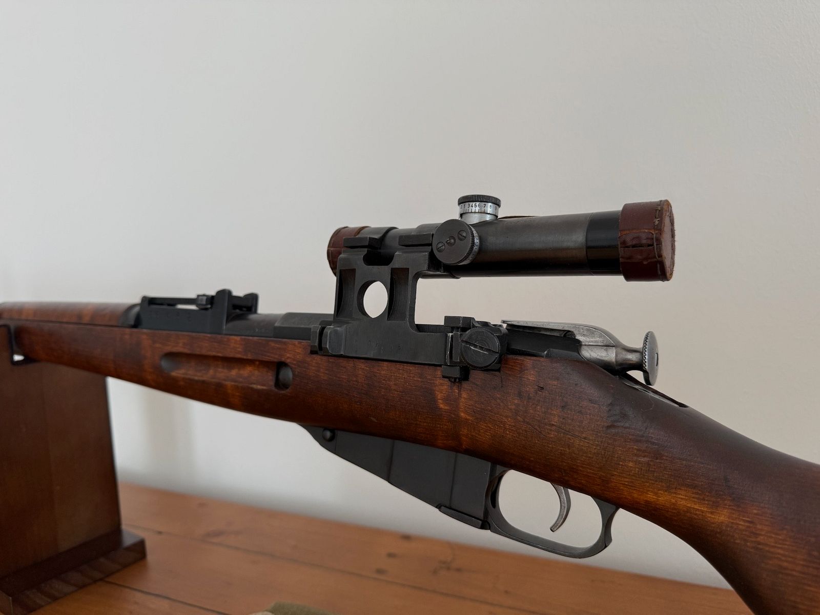 SAKO Mod. Mosin Nagant finlandés M39, año 1942, cal. 7,62x54R con rifle de francotirador ruso ZFR Sniper M 39