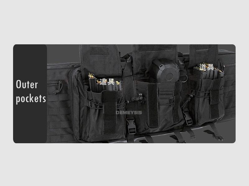 Taktische MOLLE-Waffentasche für 2 Gewehre – 600D Oxford – Rucksack & Tasche – 95 cm / 116 cm – Airsoft, Jagd, Schießsport