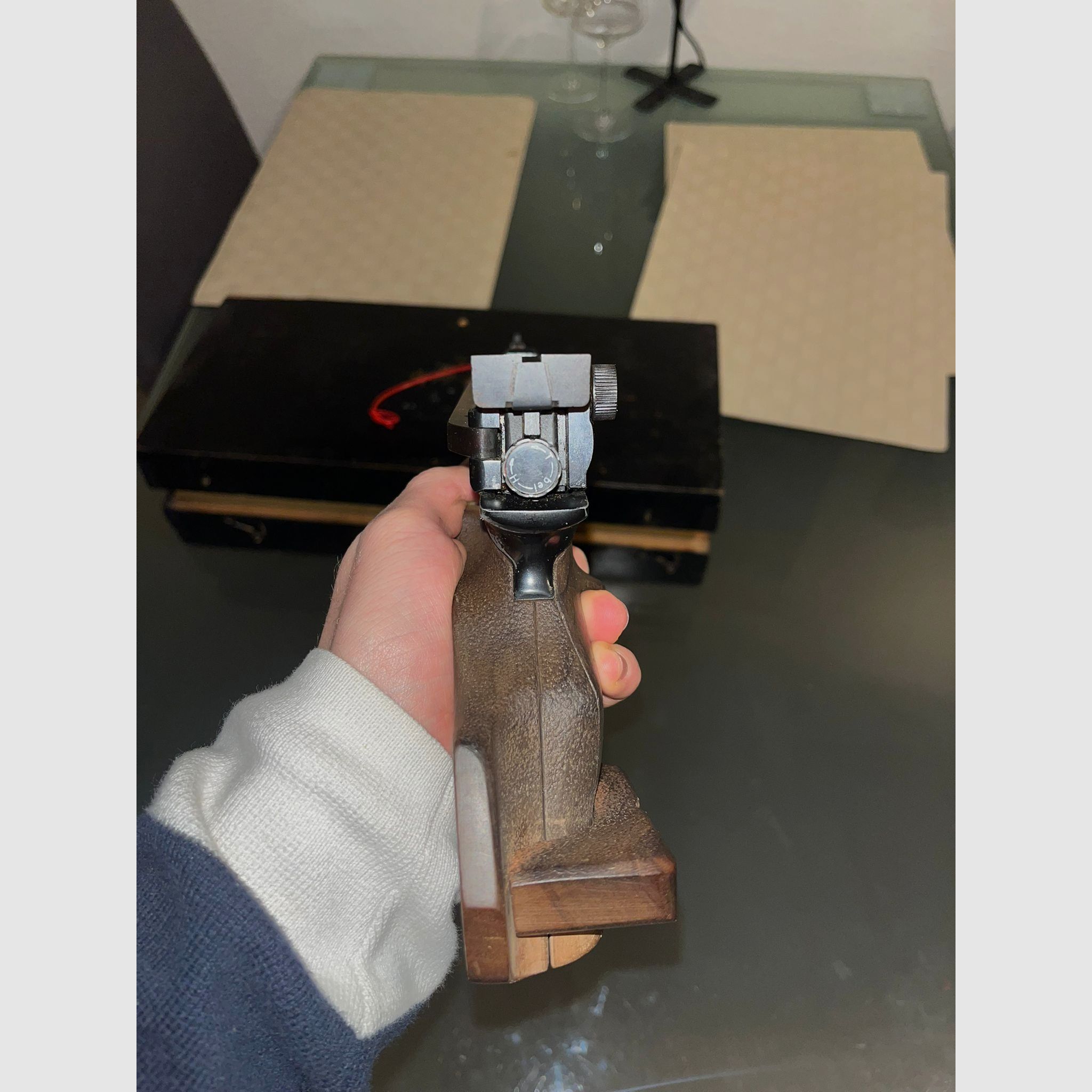 Feinwerkbau Mod. 65 4,5/.177, Federdruck / Seitenspanner