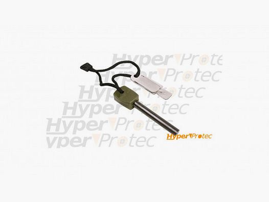 Magnesium fire starter green military