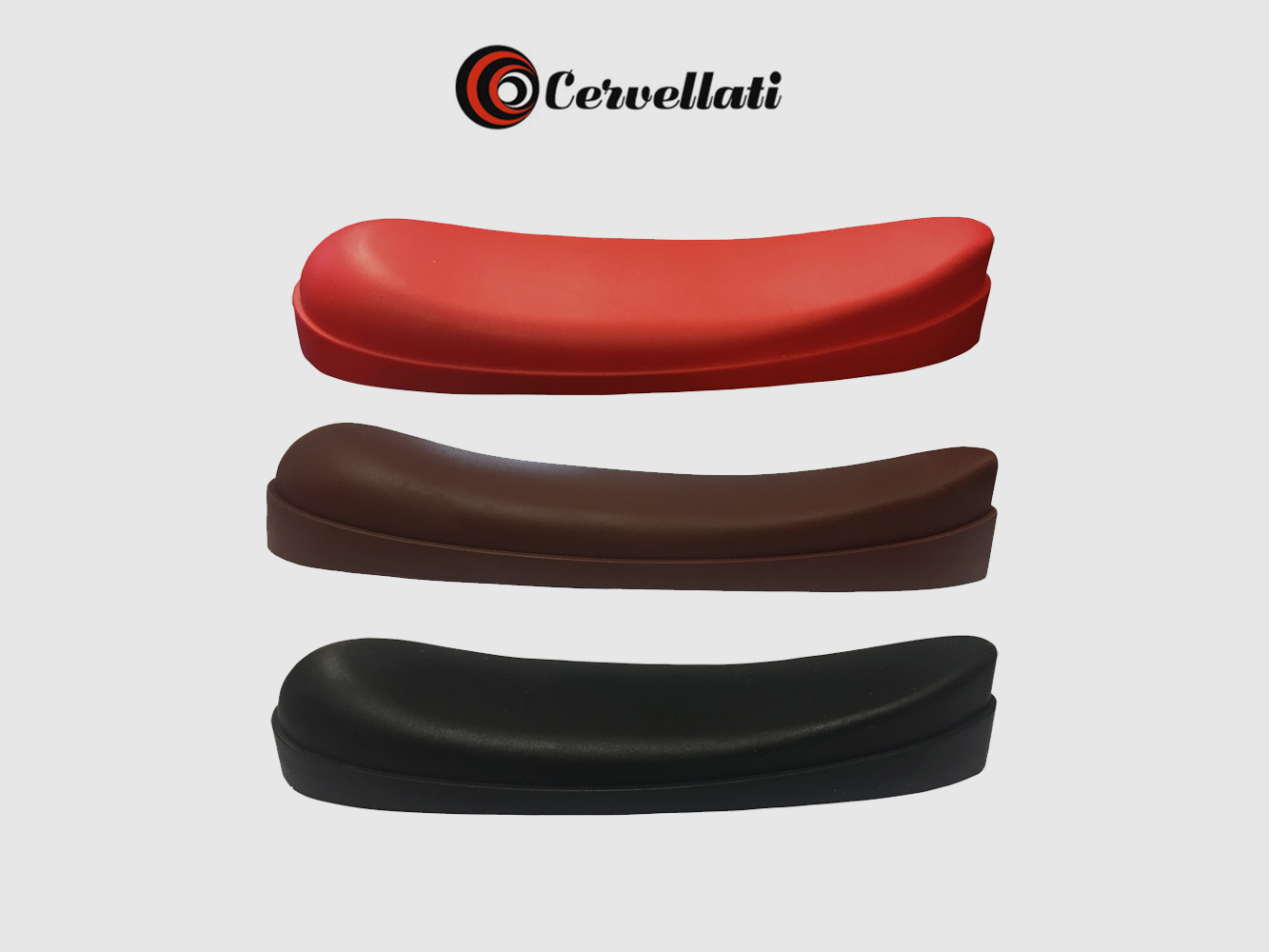 CERVELLATI Rubber Butt Pad 25 mm. Brown, image 1 of 4