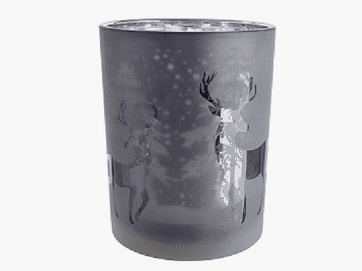 Gilde Glas Windlicht Hirsch Wald Mittel