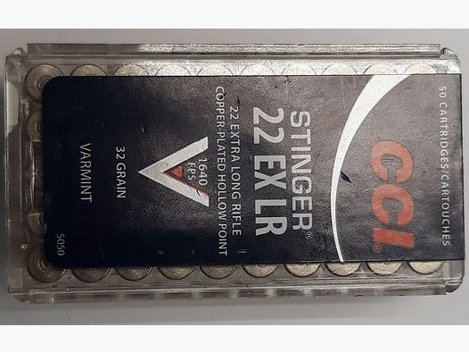 CCI Stinger .22l.r. KK-Patronen