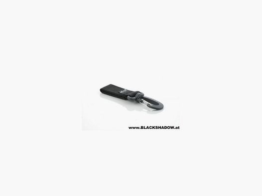 70 mm belt loop with carabiner, black