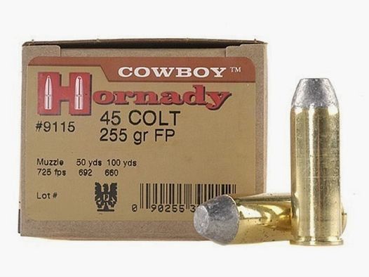 Hornady Custom .45 Colt 255GR Cowboy 20 cartridges