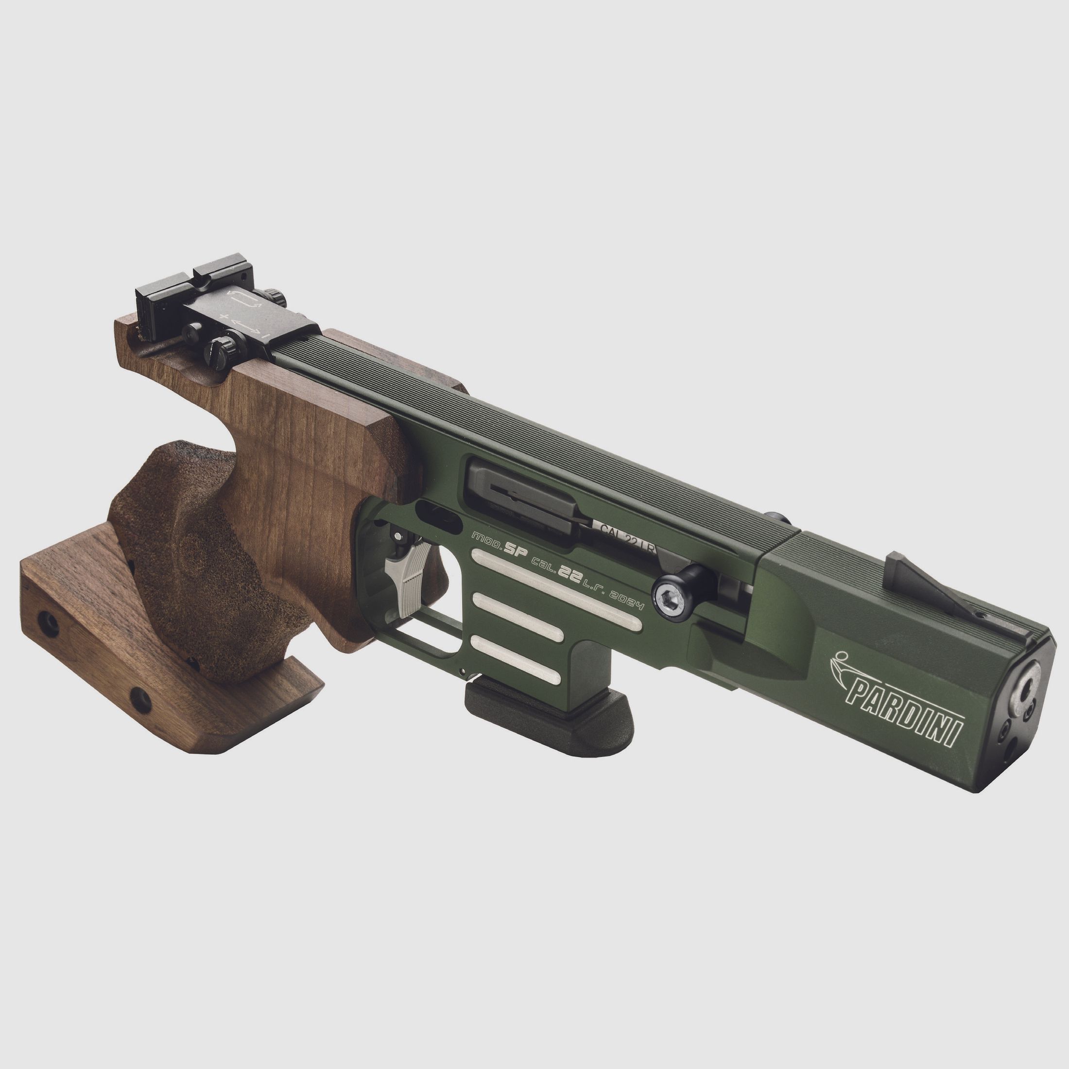 Pardini Rapid Fire HighTec grün, Kaliber .22lr || Pistole