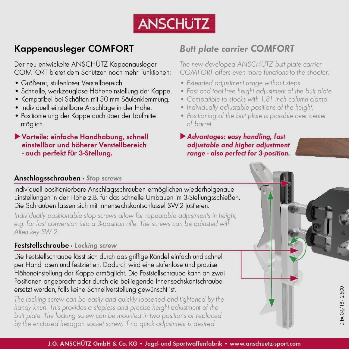 ahg Anschütz Schaftkappenausleger Comfort, Bild 2 von 2
