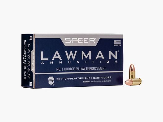 9mm Para Speer Lawman Clean-Fire 124gr TMJ VE50