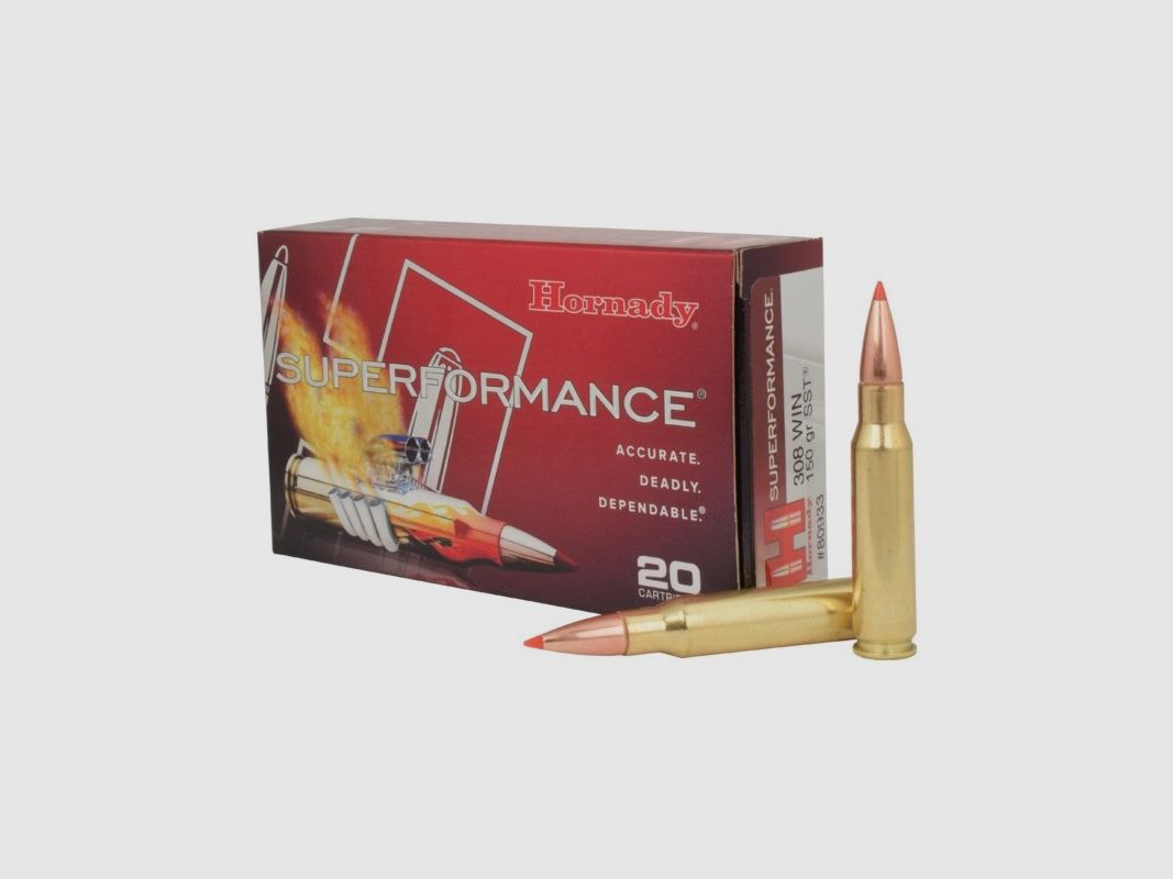 HORNADY 308 WIN 150 GRS SST SUPERFORMANCE, image 1 of 4