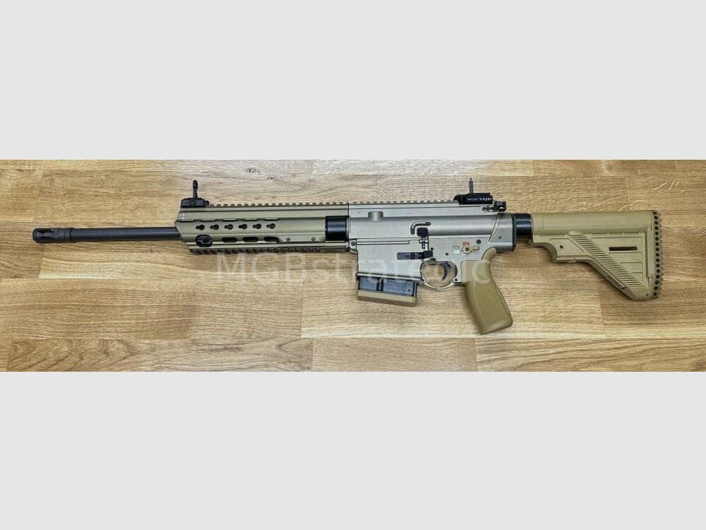 Heckler & Koch MR308 A3 16.5" - semi-automatic rifle .308 Win. HK MR308 A3 color sand - H&K MR 308 A3 - civilian version of the H&K 417 / H&K G27