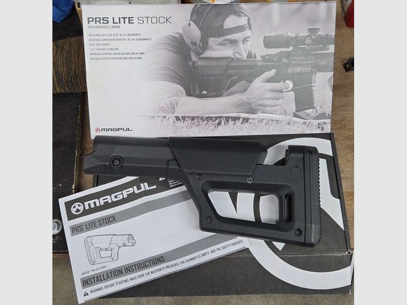 MAGPUL PRS Lite Festschaft, AR15 + AR10, Schwarz