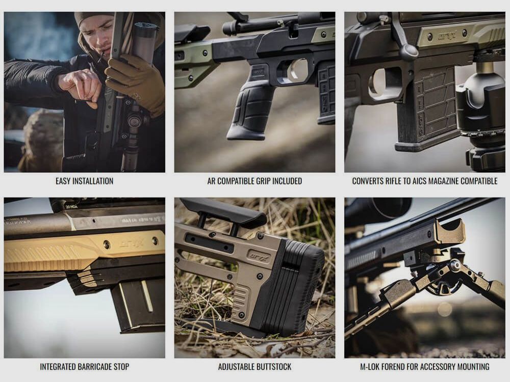 MDT Oryx Chassis für CZ 457 Gewehr – Farbe FDE, Bild 7 von 8