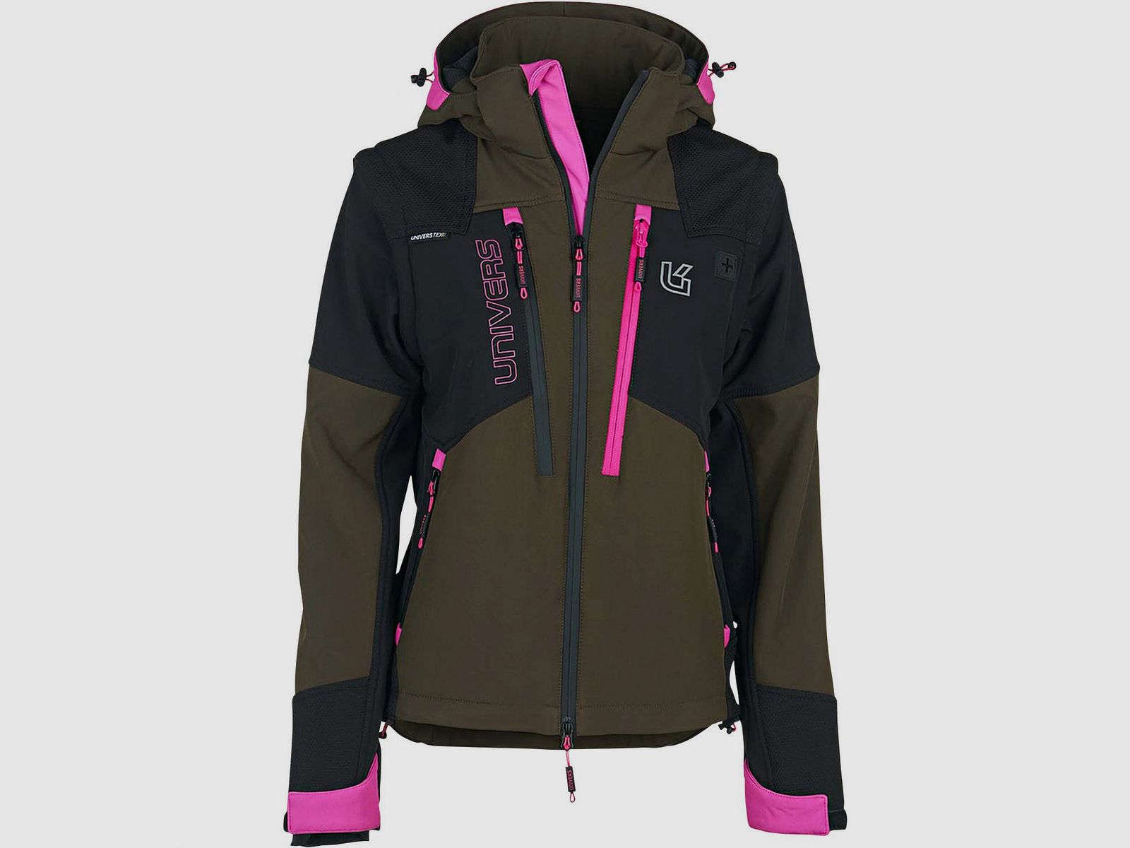 Cadore U-Tex Hunting Jacket Damen, m. abnehmbarer Kapuze (Oliv)