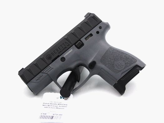 Pistolet Beretta APX A1 Carry, Wolf Gray, 9×19, 2 Chargeurs (6 et 8 Cartouches)