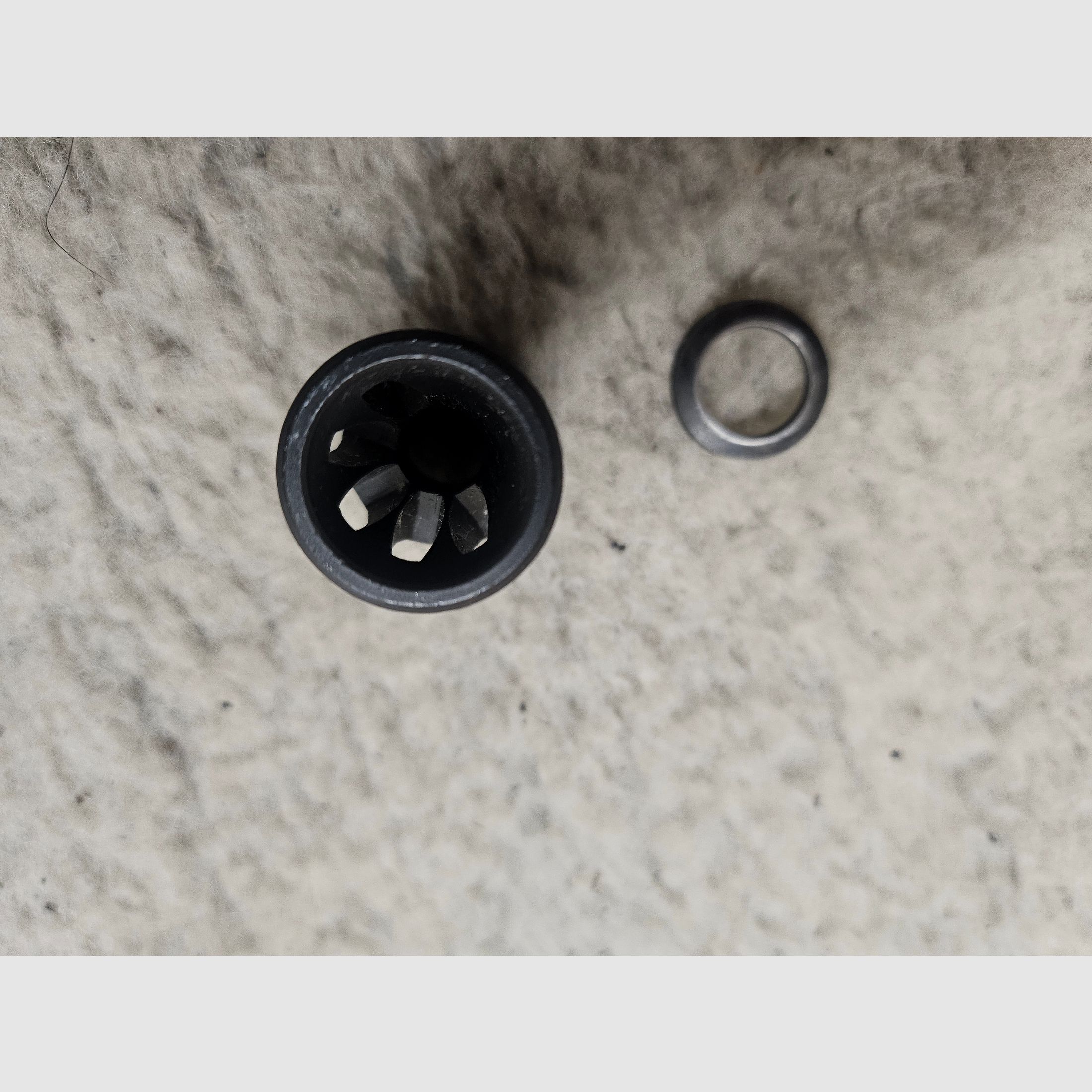 Supresor de fuego de boca 1/2 x28 M4 AR15 M16 Birdcage con CrushWasher