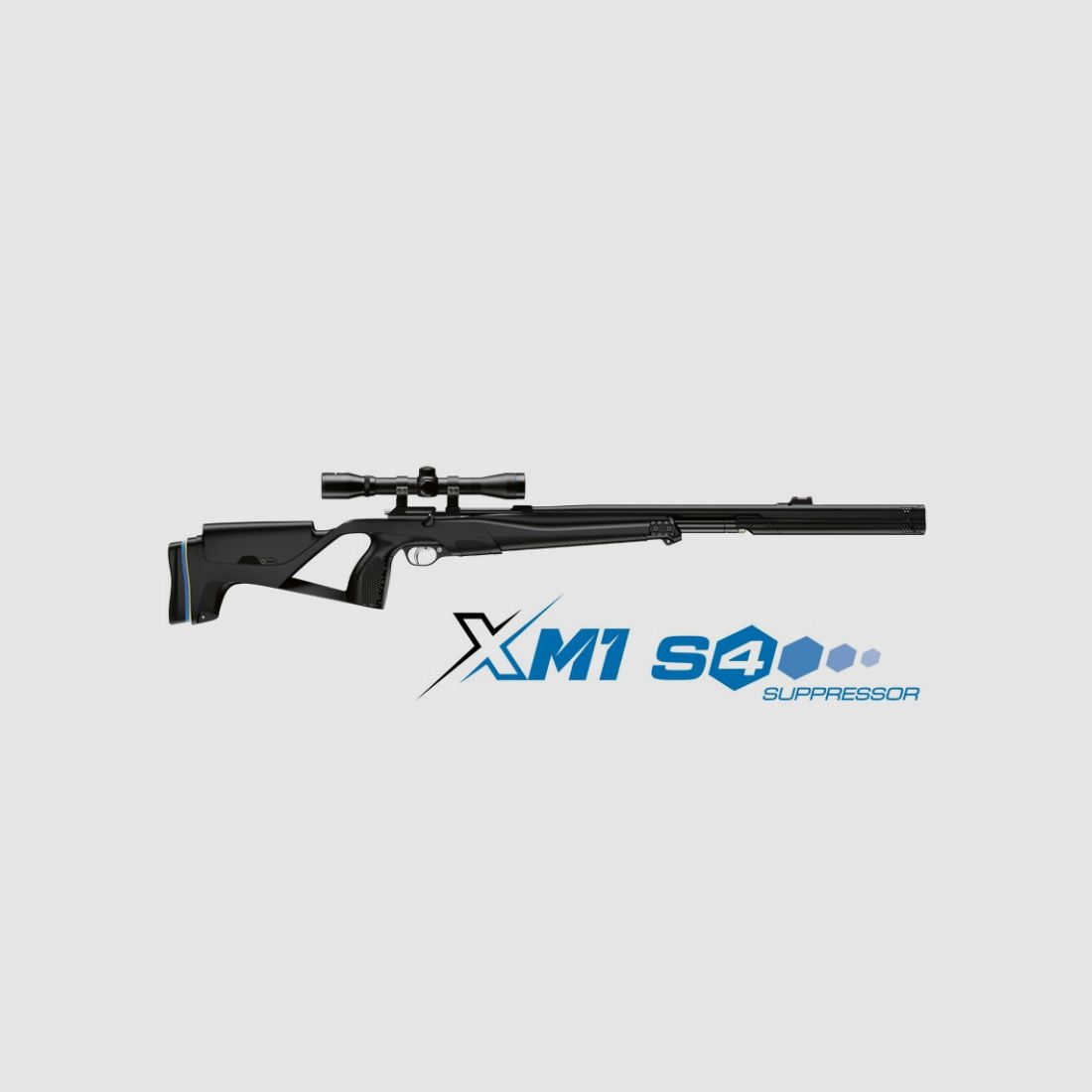 STOEGER AIRGUNS PCP XM1, S4 TŁUMIK KOMBO 35 DŻULI 4,5MM DIABOLO/.177 + POMPA, zdjęcie 1 z 5
