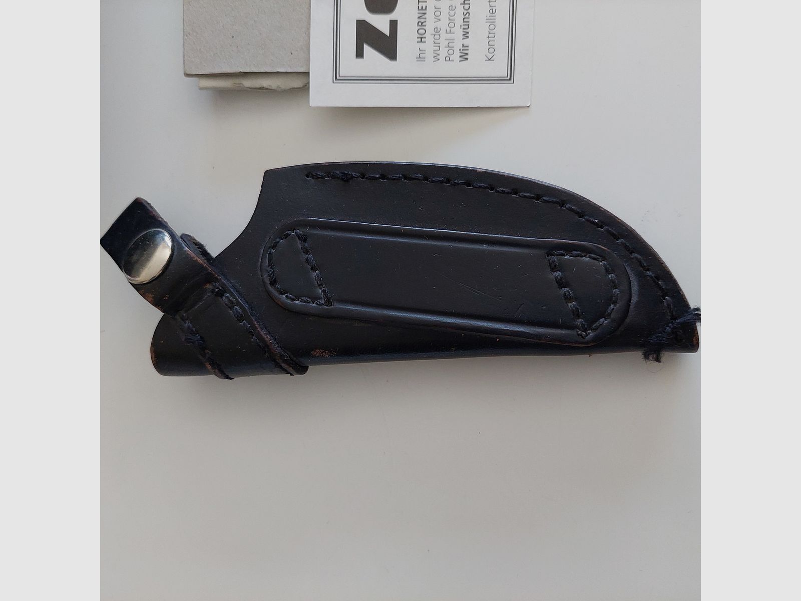 !!! ACHTUNG SELTEN !!!  Pohl Force Hornet XL Modell Micarta Nr.046 aus einer Sammlungsauflösung 