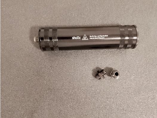 VK Shoxx Schreckschuss Schalldämpfer 9mm P.A.K. Schwarz