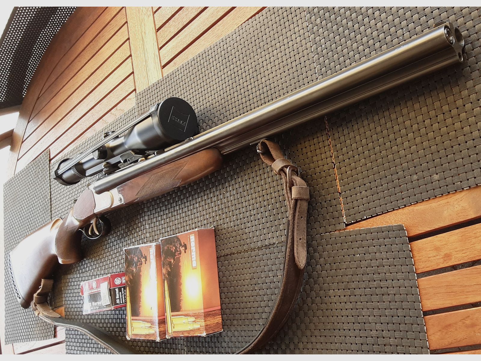 Drilling Krieghoff Plus 30.06, 12/70, 22 Hornet mit Zeiss Victory HT 3-12x56 TOP !