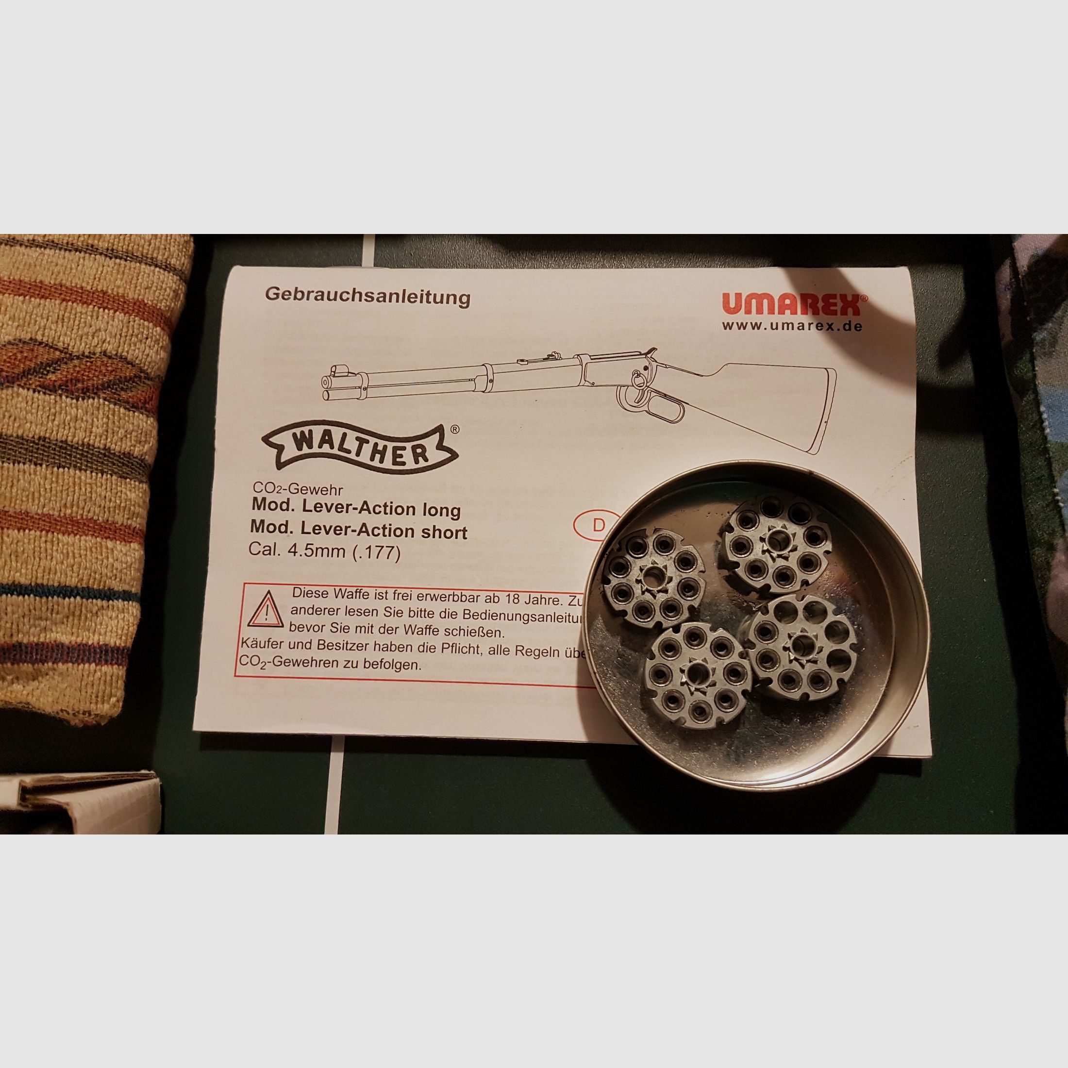 Sprzedam Walther Lever Action Wells Fargo długość 4,5 mm