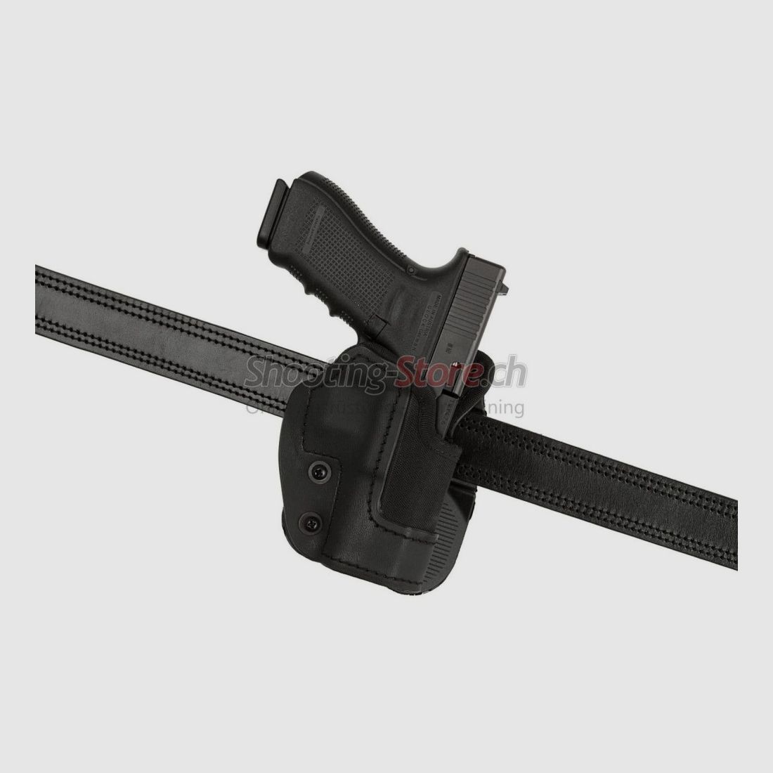 Frontline KNG Open Top Holster für Glock 17 Paddle Black