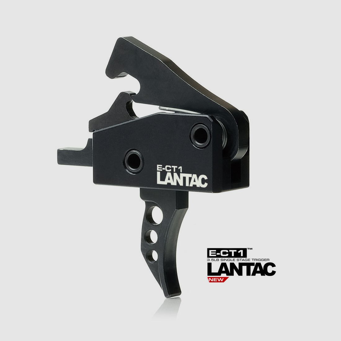 LANTAC E-CT1™ AR15/AR10 Gatillo de Una Etapa de 3.5lb Curvado