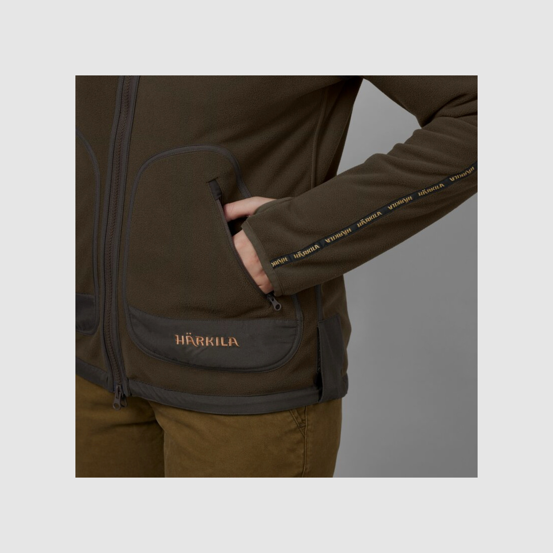 Härkila Kamko Fleece Jacket Women Brown / Red