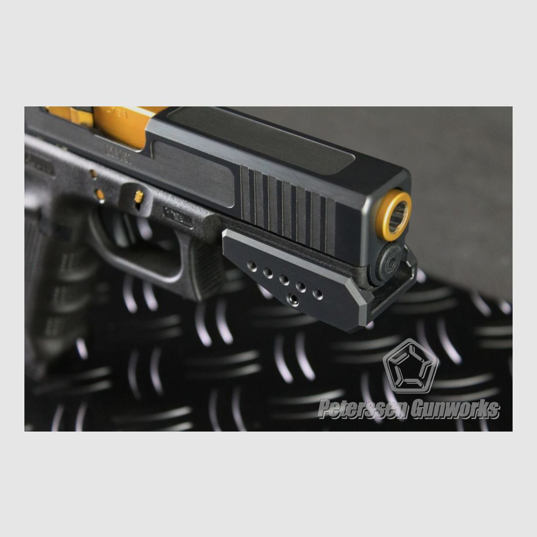 Peterssen Gunworks PGW Frameweight mit Daumenauflage für – alle Glock Pistolen