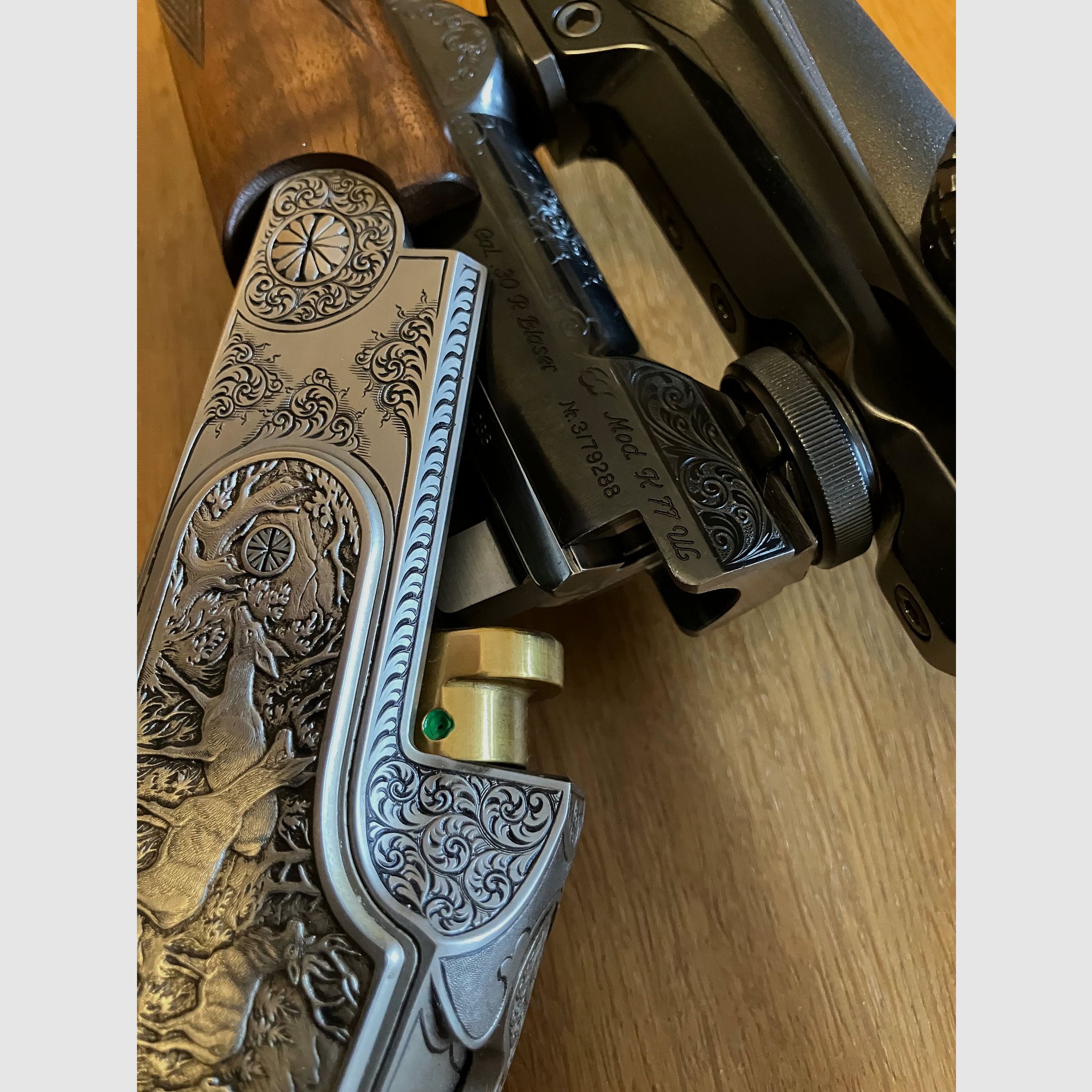 BLASER K77 cal.30R Blaser mit ZF Zeiss 7x50 Absehen 4 Leuchtpunkt, neuwertiger Zustand!