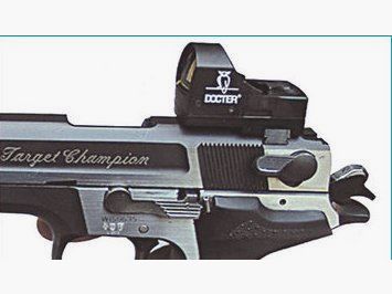 Attacco HENNEBERGER per mirino a punto rosso, piastra di montaggio BURRIS/Noblex per pistola S&W TargetChampion