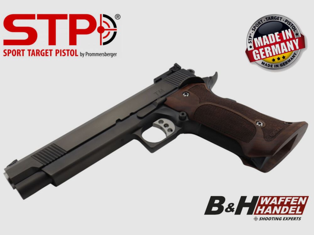 STP TM 9 BOMAR 6.0 Pistola Match Longslide Hecha en Alemania con empuñadura Nill